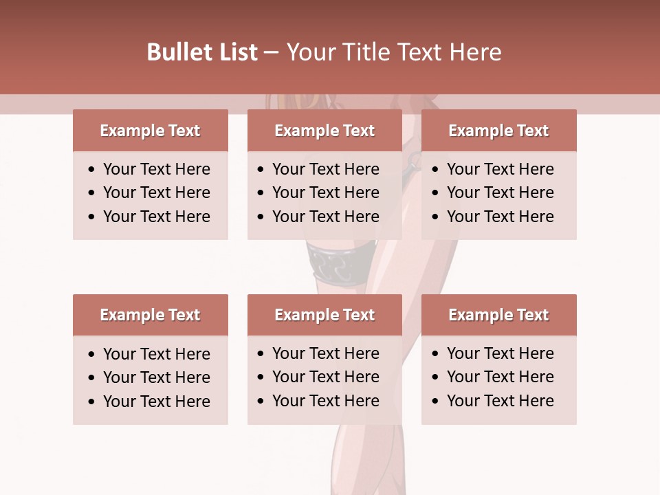 A Woman In A Bikini Is Holding A Tennis Racket PowerPoint Template