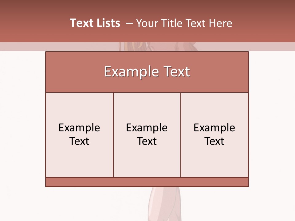 A Woman In A Bikini Is Holding A Tennis Racket PowerPoint Template