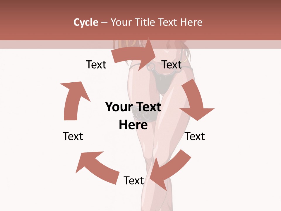 A Woman In A Bikini Is Holding A Tennis Racket PowerPoint Template