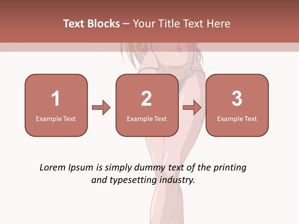 A Woman In A Bikini Is Holding A Tennis Racket PowerPoint Template