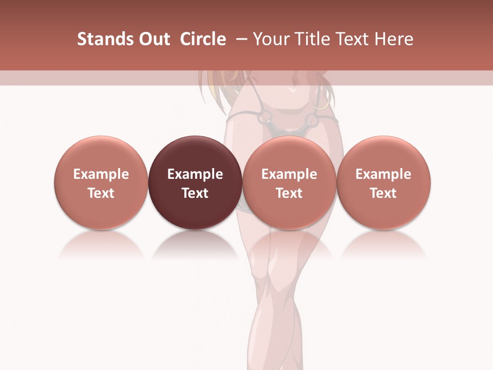 A Woman In A Bikini Is Holding A Tennis Racket PowerPoint Template