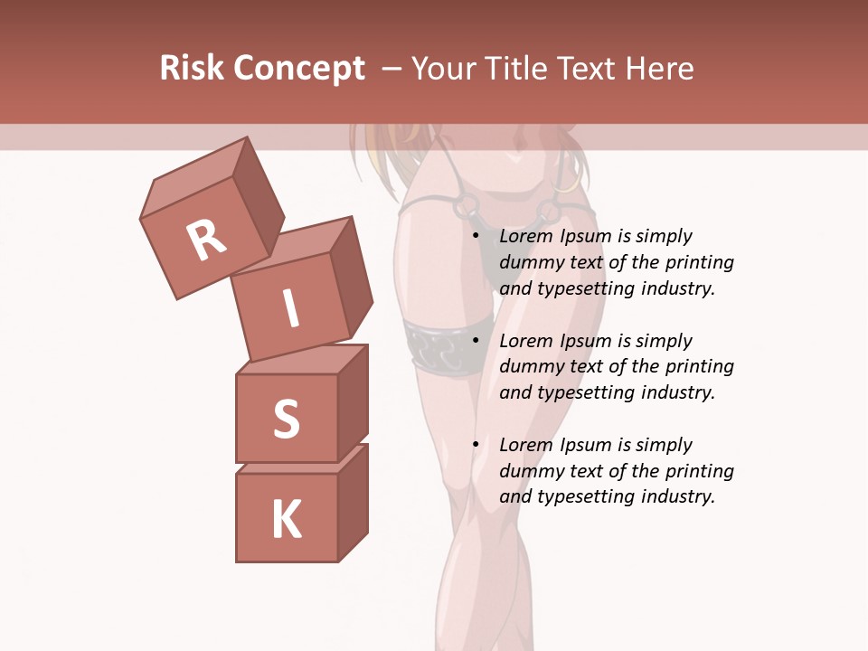 A Woman In A Bikini Is Holding A Tennis Racket PowerPoint Template