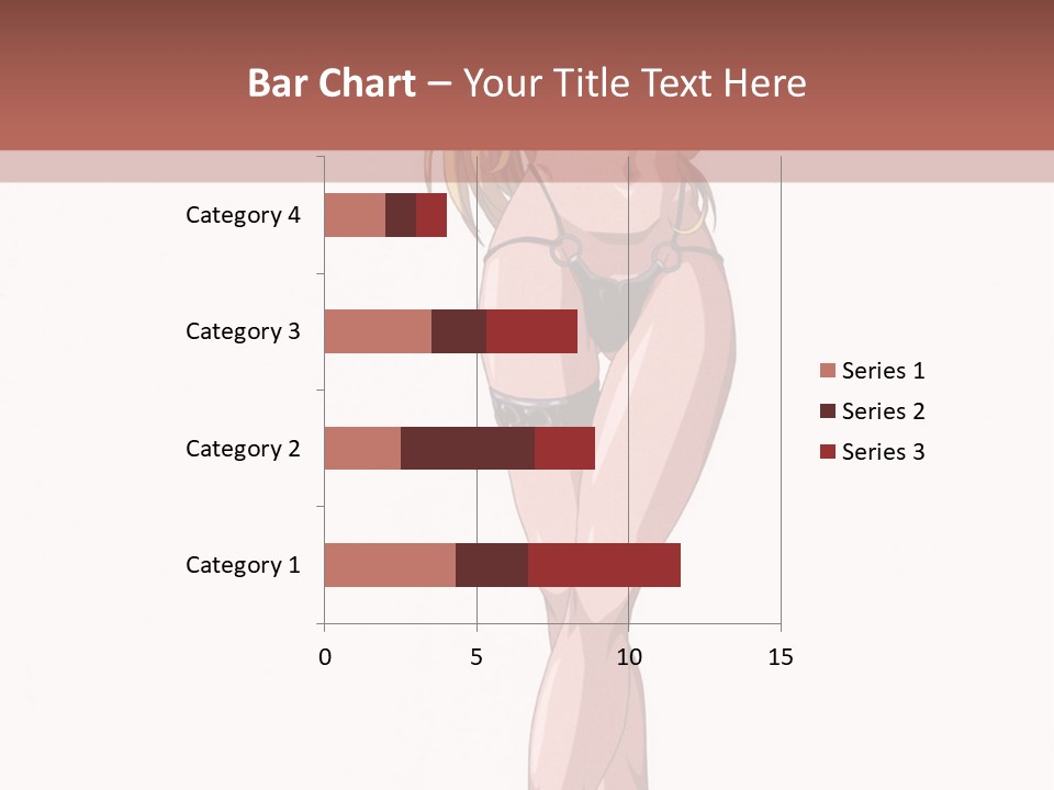 A Woman In A Bikini Is Holding A Tennis Racket PowerPoint Template