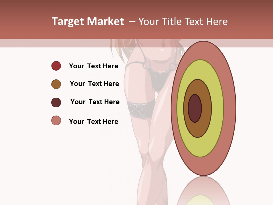 A Woman In A Bikini Is Holding A Tennis Racket PowerPoint Template