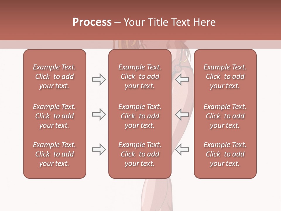 A Woman In A Bikini Is Holding A Tennis Racket PowerPoint Template