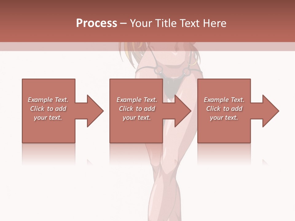 A Woman In A Bikini Is Holding A Tennis Racket PowerPoint Template
