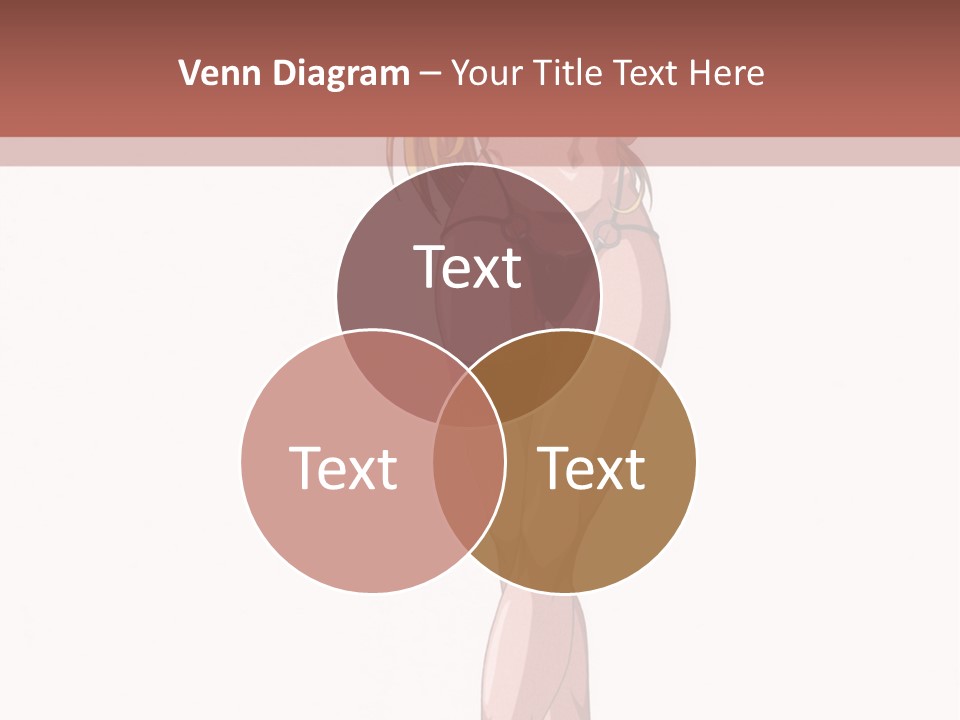 A Woman In A Bikini Is Holding A Tennis Racket PowerPoint Template