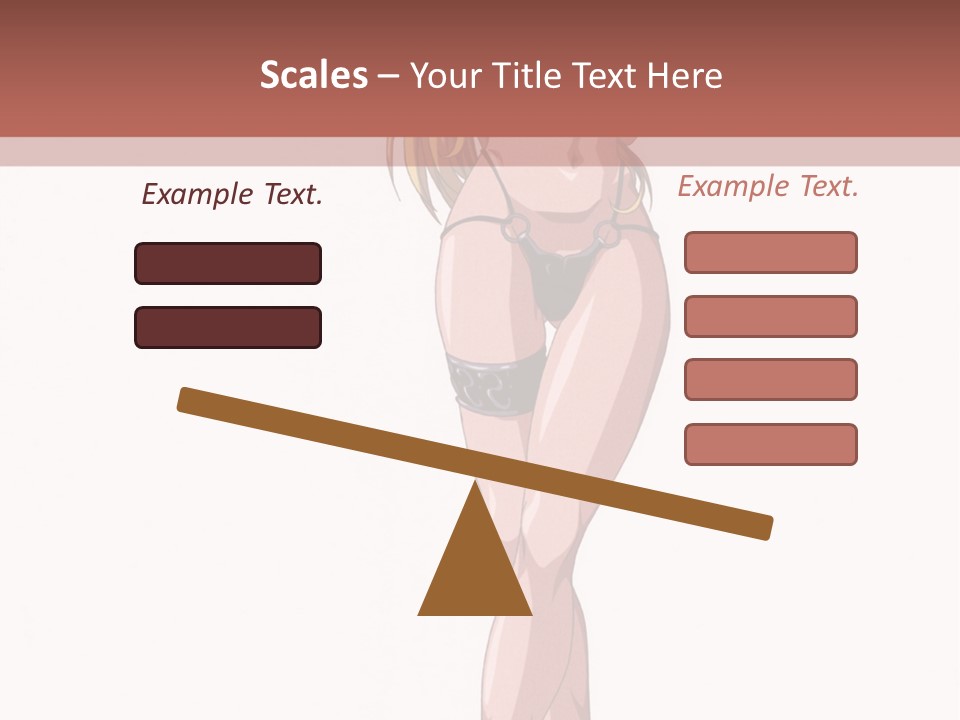 A Woman In A Bikini Is Holding A Tennis Racket PowerPoint Template