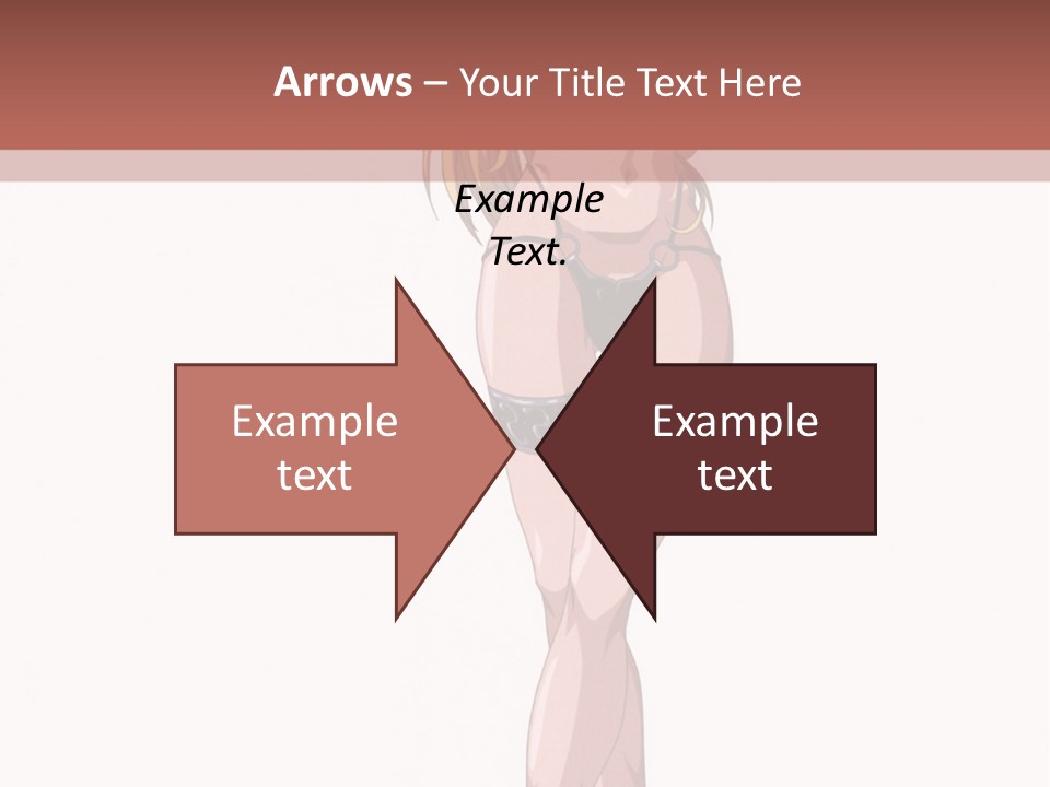 A Woman In A Bikini Is Holding A Tennis Racket PowerPoint Template