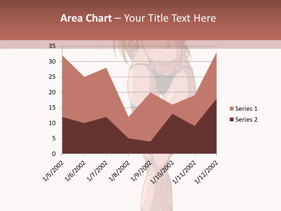 A Woman In A Bikini Is Holding A Tennis Racket PowerPoint Template
