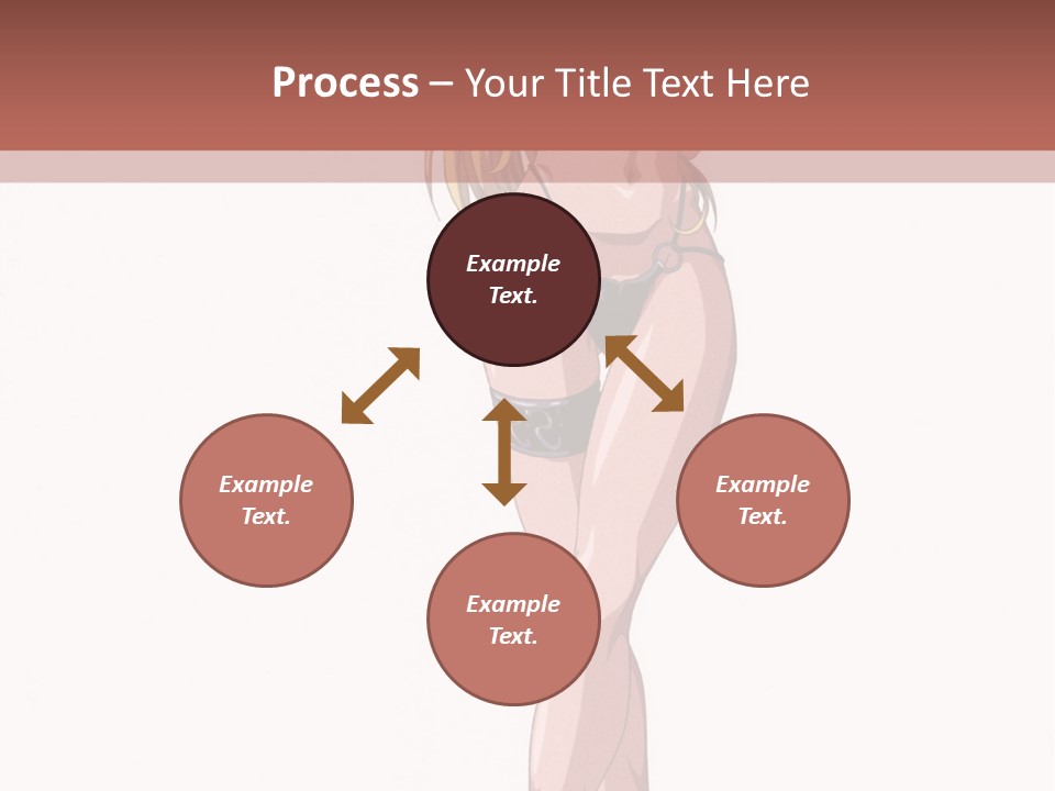 A Woman In A Bikini Is Holding A Tennis Racket PowerPoint Template