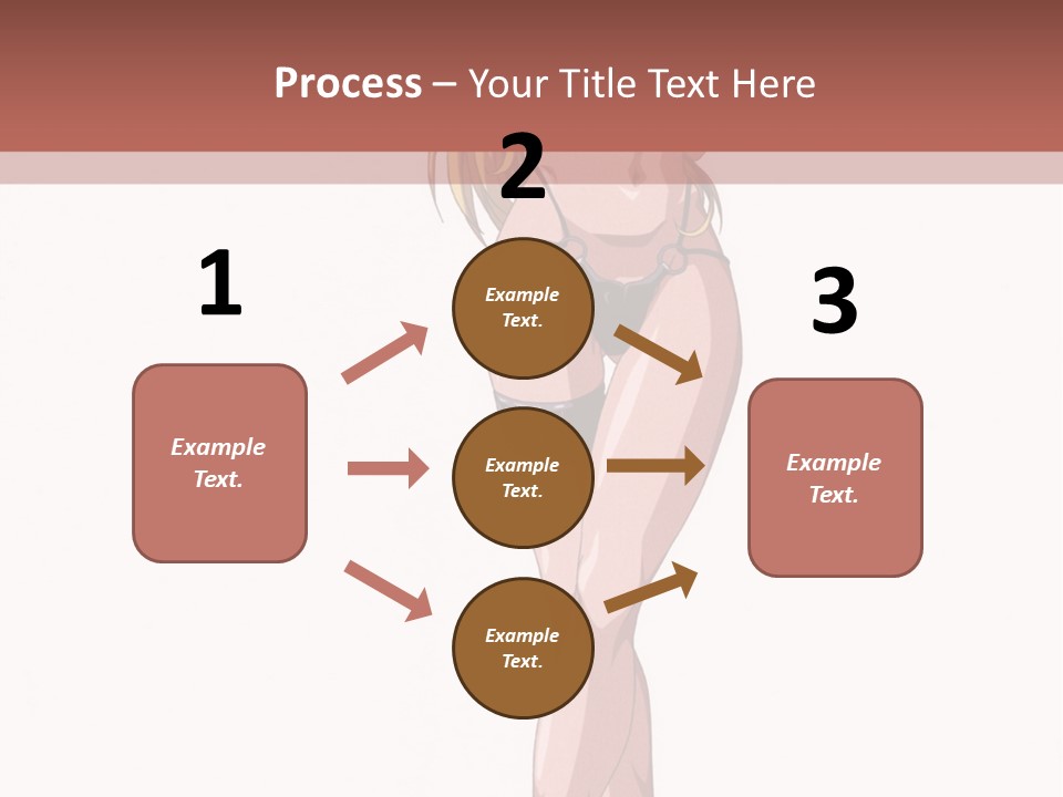 A Woman In A Bikini Is Holding A Tennis Racket PowerPoint Template