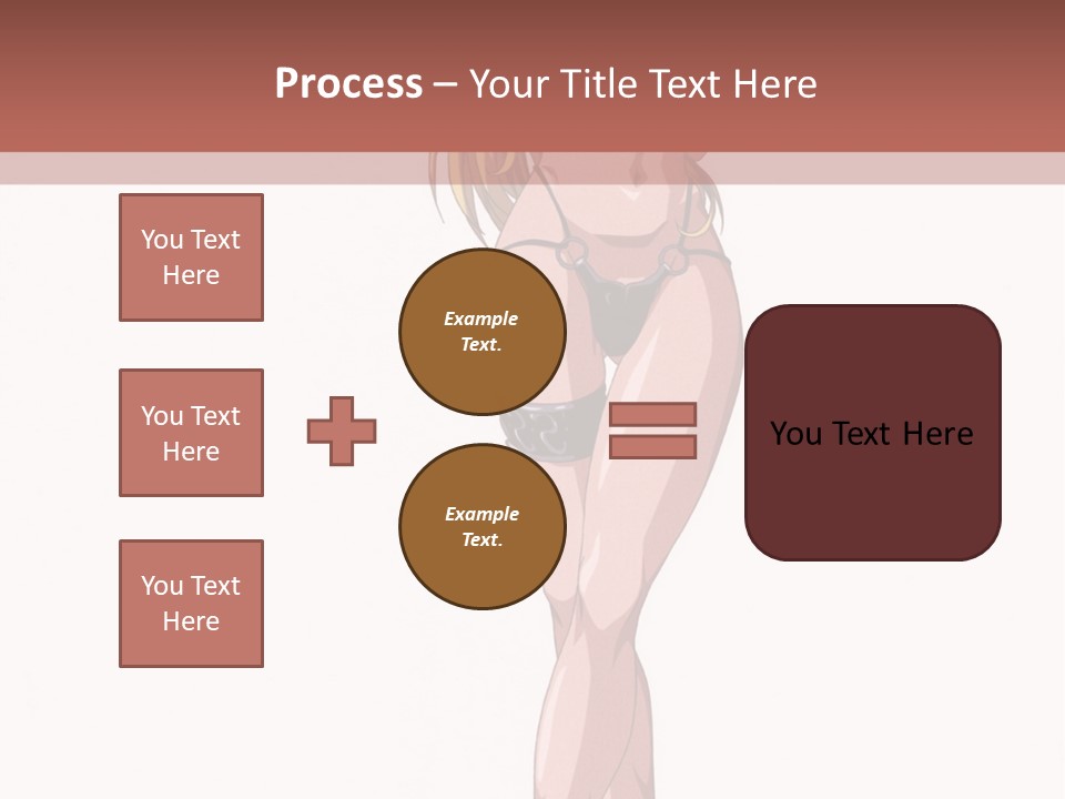 A Woman In A Bikini Is Holding A Tennis Racket PowerPoint Template