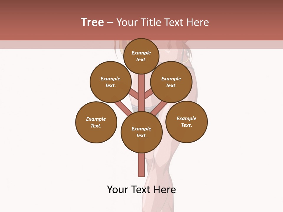 A Woman In A Bikini Is Holding A Tennis Racket PowerPoint Template
