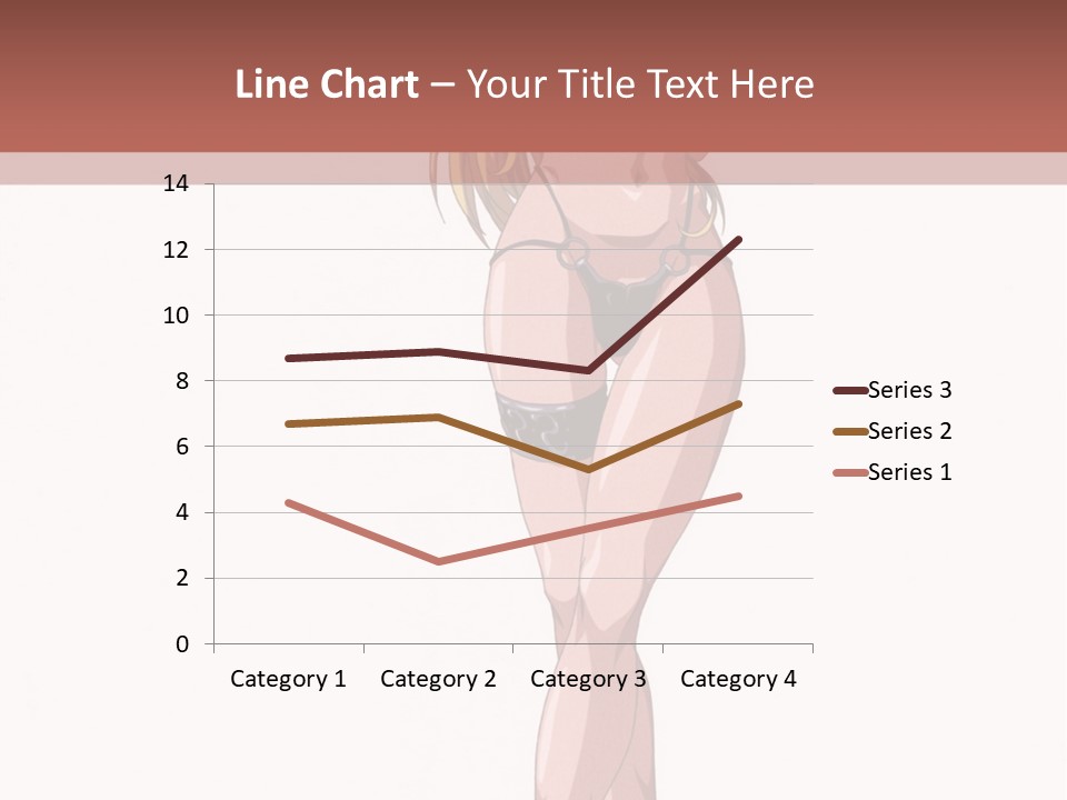 A Woman In A Bikini Is Holding A Tennis Racket PowerPoint Template