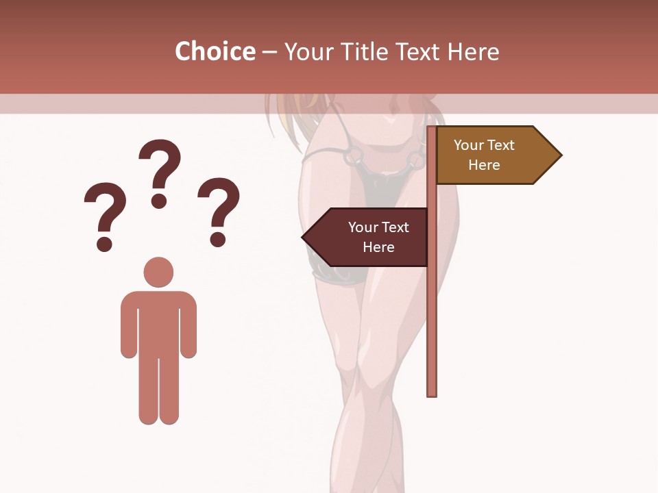 A Woman In A Bikini Is Holding A Tennis Racket PowerPoint Template