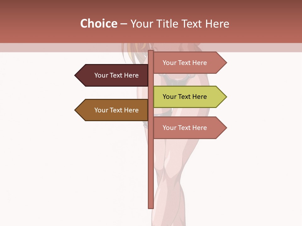 A Woman In A Bikini Is Holding A Tennis Racket PowerPoint Template