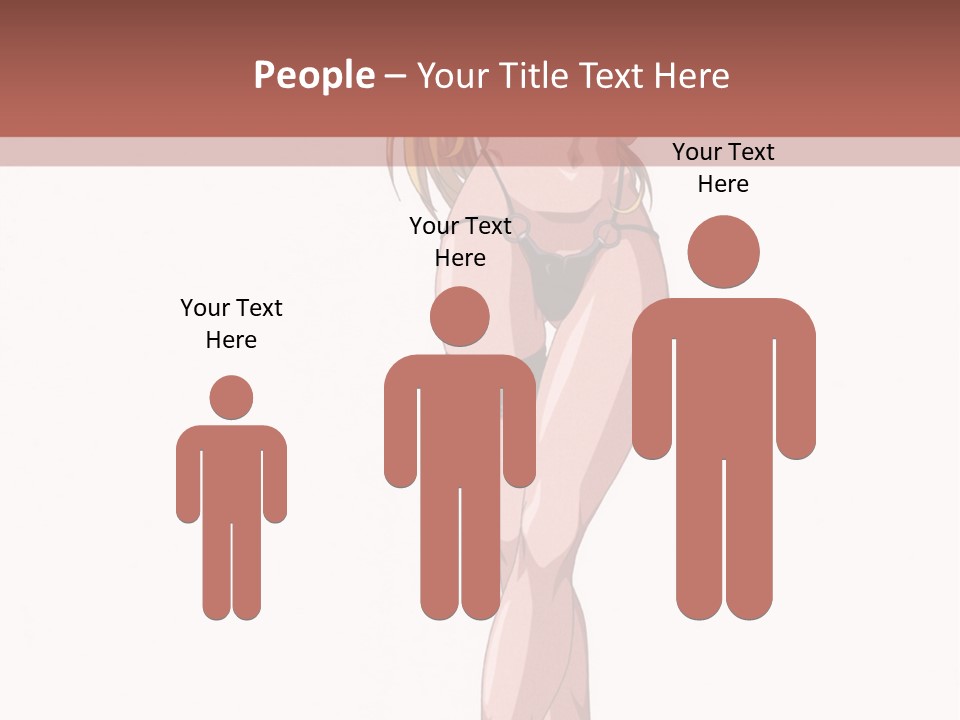 A Woman In A Bikini Is Holding A Tennis Racket PowerPoint Template