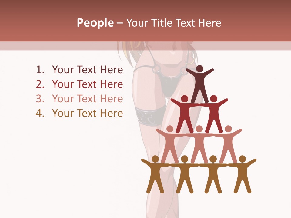 A Woman In A Bikini Is Holding A Tennis Racket PowerPoint Template