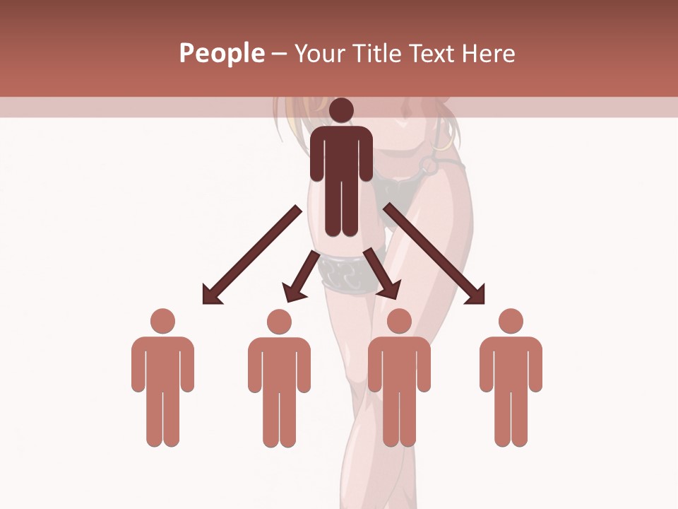 A Woman In A Bikini Is Holding A Tennis Racket PowerPoint Template