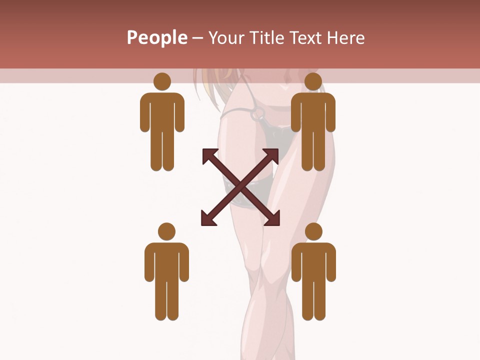 A Woman In A Bikini Is Holding A Tennis Racket PowerPoint Template