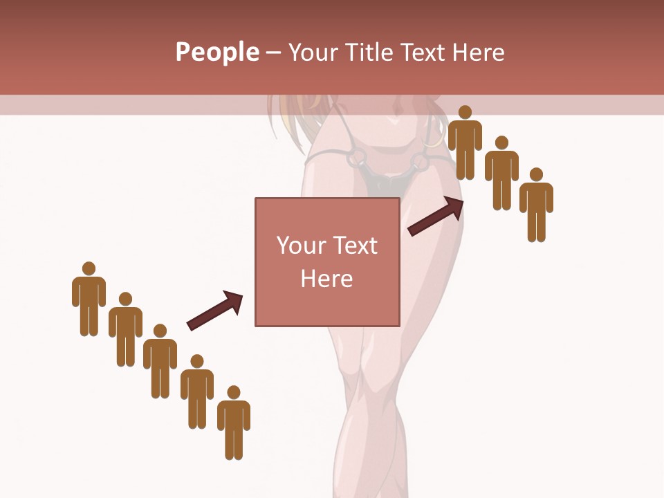 A Woman In A Bikini Is Holding A Tennis Racket PowerPoint Template