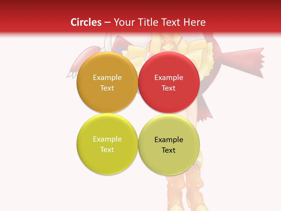 A Girl In A Yellow Dress Is Flying PowerPoint Template