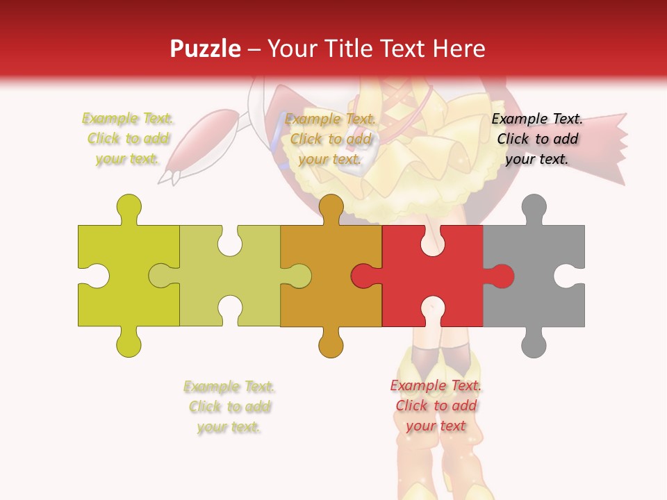 A Girl In A Yellow Dress Is Flying PowerPoint Template