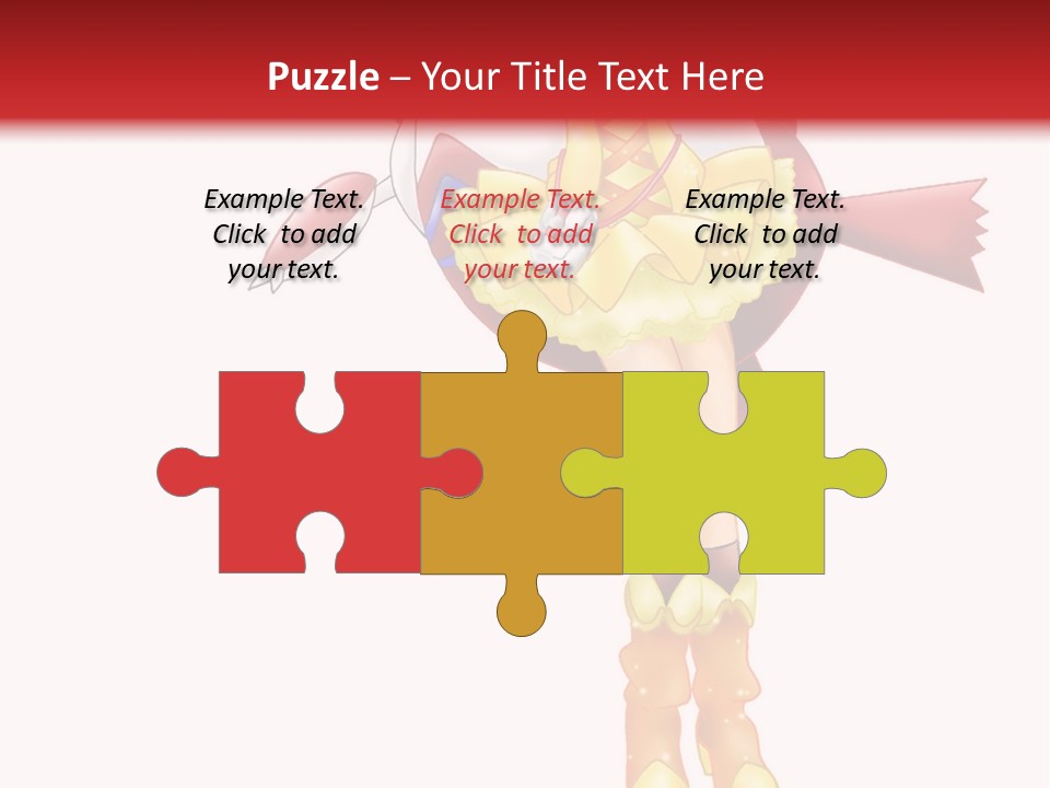 A Girl In A Yellow Dress Is Flying PowerPoint Template