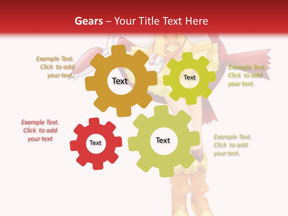 A Girl In A Yellow Dress Is Flying PowerPoint Template