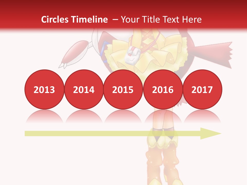 A Girl In A Yellow Dress Is Flying PowerPoint Template