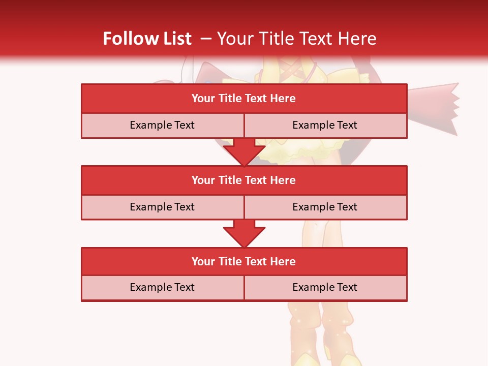 A Girl In A Yellow Dress Is Flying PowerPoint Template