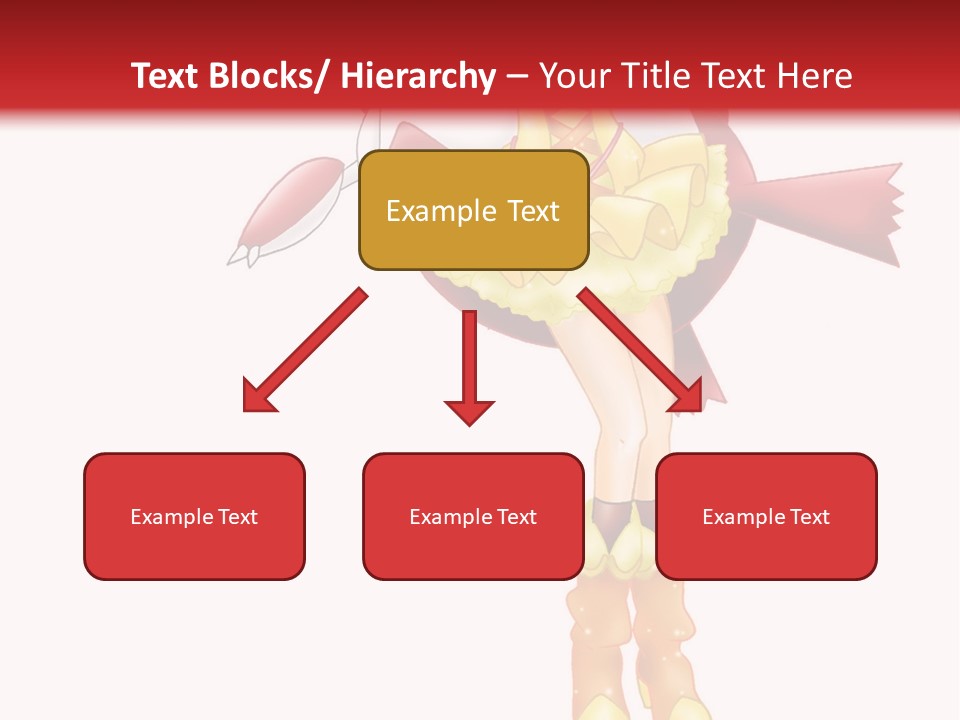 A Girl In A Yellow Dress Is Flying PowerPoint Template