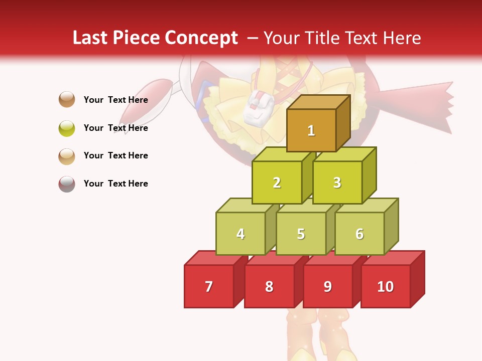 A Girl In A Yellow Dress Is Flying PowerPoint Template