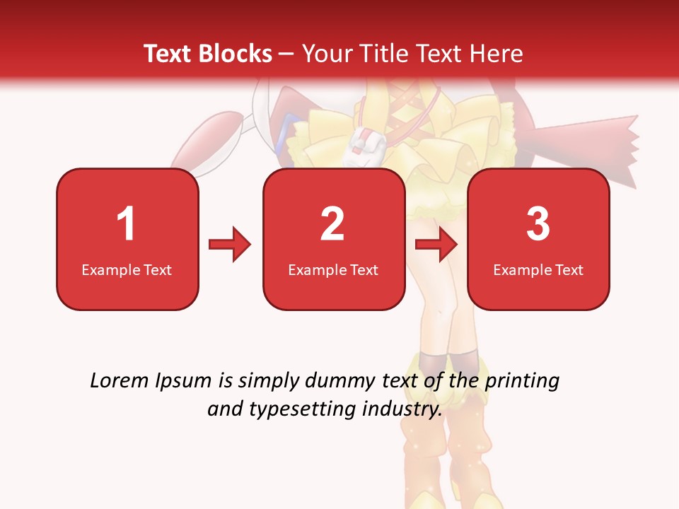 A Girl In A Yellow Dress Is Flying PowerPoint Template