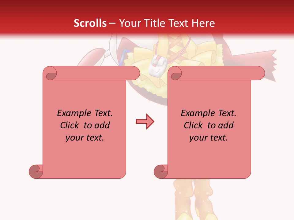 A Girl In A Yellow Dress Is Flying PowerPoint Template