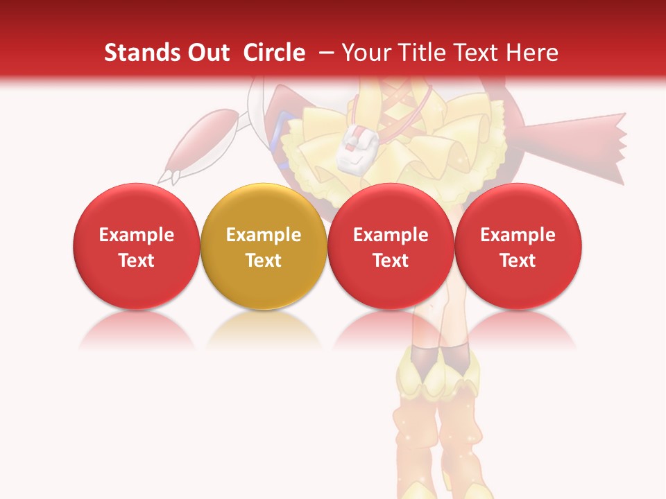 A Girl In A Yellow Dress Is Flying PowerPoint Template