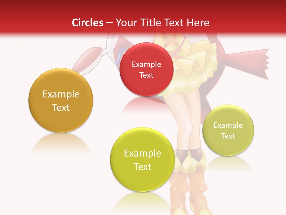 A Girl In A Yellow Dress Is Flying PowerPoint Template