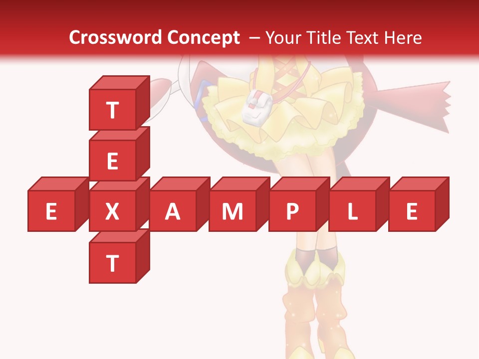 A Girl In A Yellow Dress Is Flying PowerPoint Template