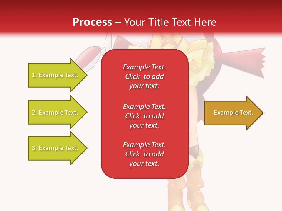 A Girl In A Yellow Dress Is Flying PowerPoint Template