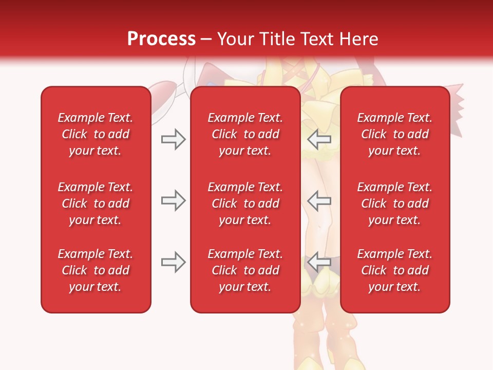 A Girl In A Yellow Dress Is Flying PowerPoint Template