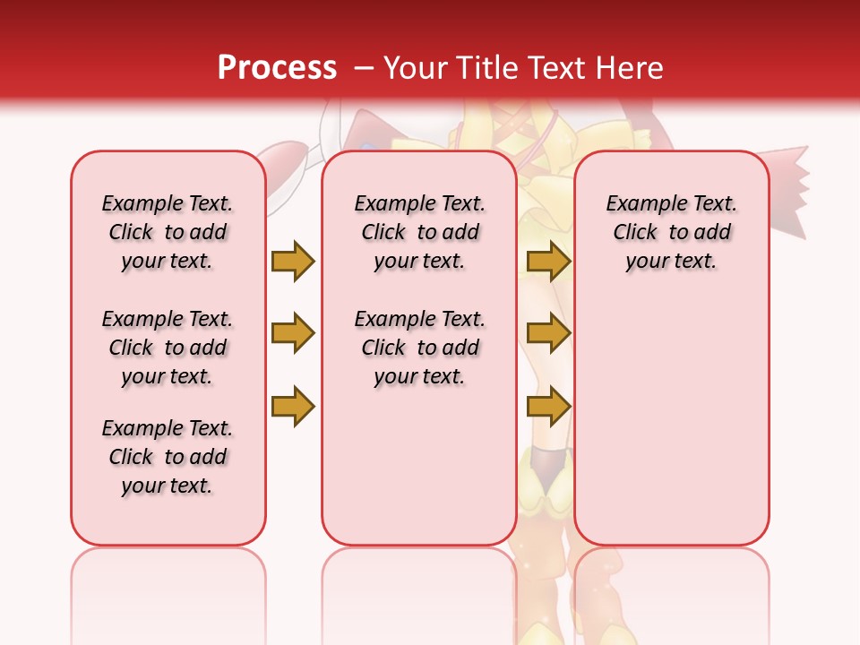 A Girl In A Yellow Dress Is Flying PowerPoint Template