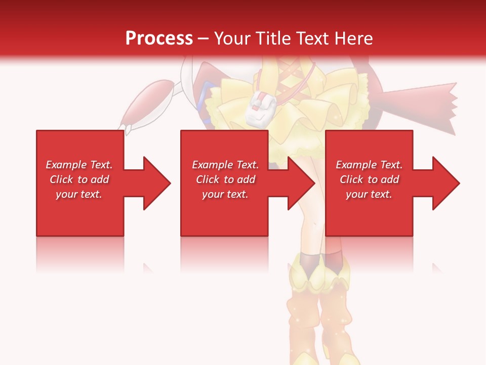 A Girl In A Yellow Dress Is Flying PowerPoint Template