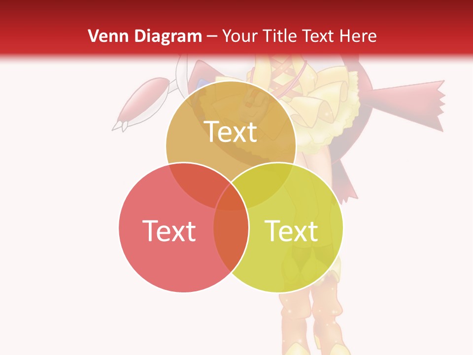 A Girl In A Yellow Dress Is Flying PowerPoint Template