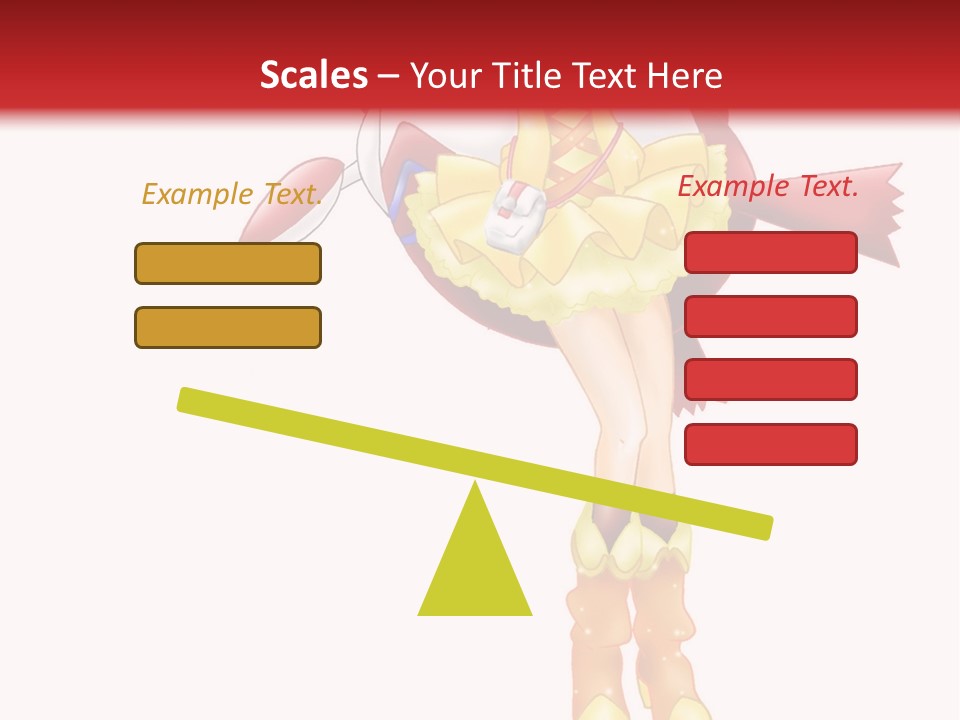 A Girl In A Yellow Dress Is Flying PowerPoint Template