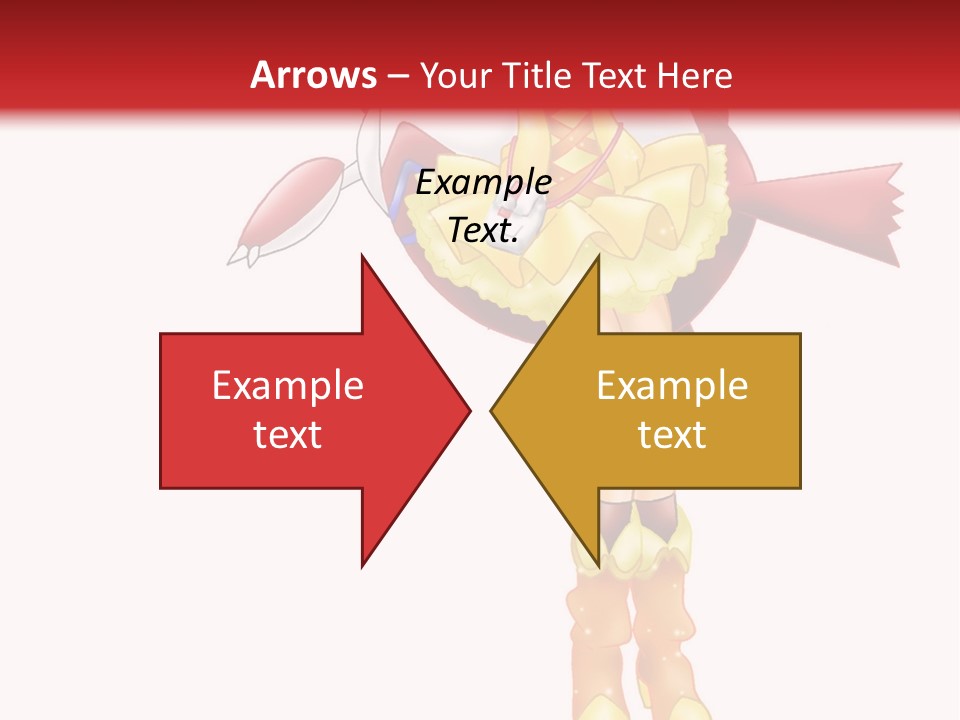 A Girl In A Yellow Dress Is Flying PowerPoint Template