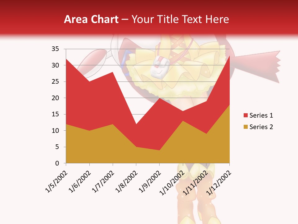 A Girl In A Yellow Dress Is Flying PowerPoint Template