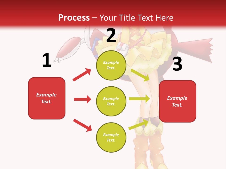 A Girl In A Yellow Dress Is Flying PowerPoint Template