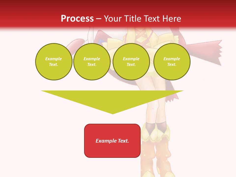 A Girl In A Yellow Dress Is Flying PowerPoint Template