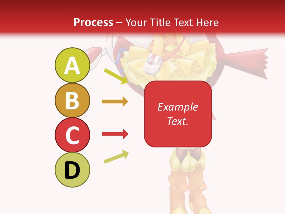 A Girl In A Yellow Dress Is Flying PowerPoint Template